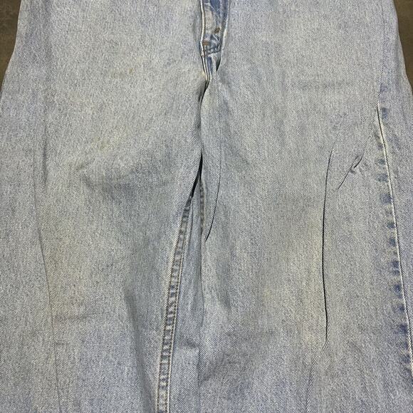Vintage 90s Levi's 550 Light Blue Relaxed Fit Jeans 34x32 - Picture 2 of 6
